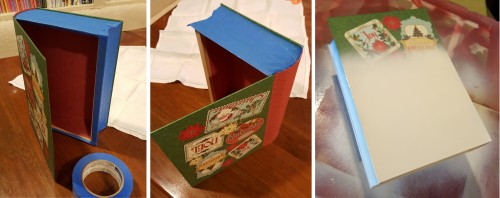 a linen box for the holiday cards